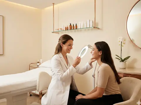 Modern aesthetics clinic with treatment equipment